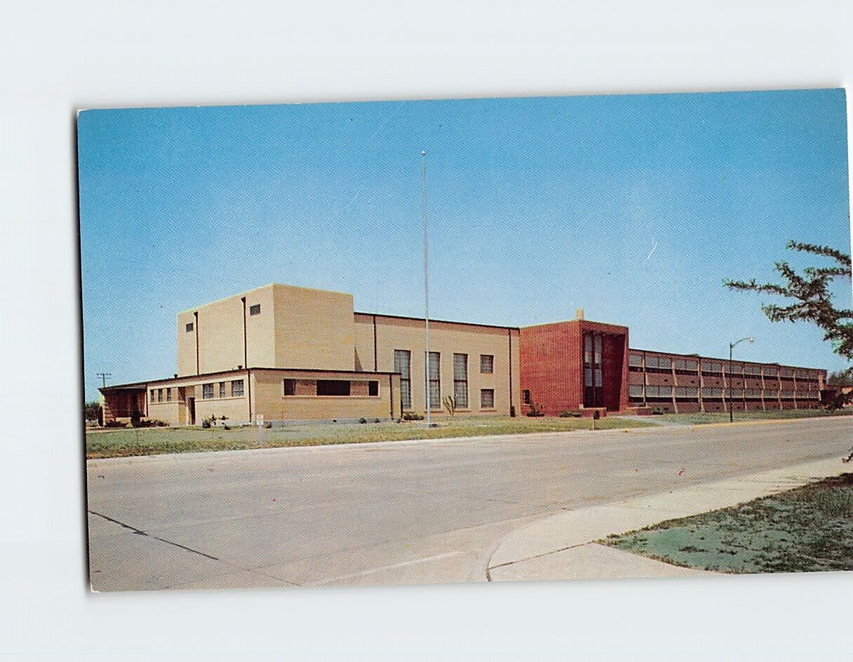 Postcard Great Bend Senior High School Great Bend Kansas USA