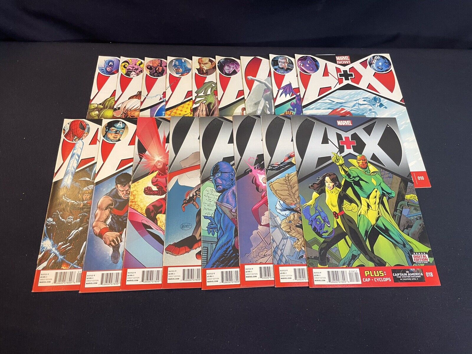 A + X #1-18 Marvel Avengers X-Men 2012 (Missing #9); 17 comics total