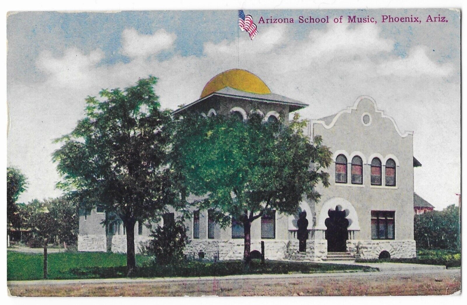 Postcard Arizona School Of Music Phoenix AZ