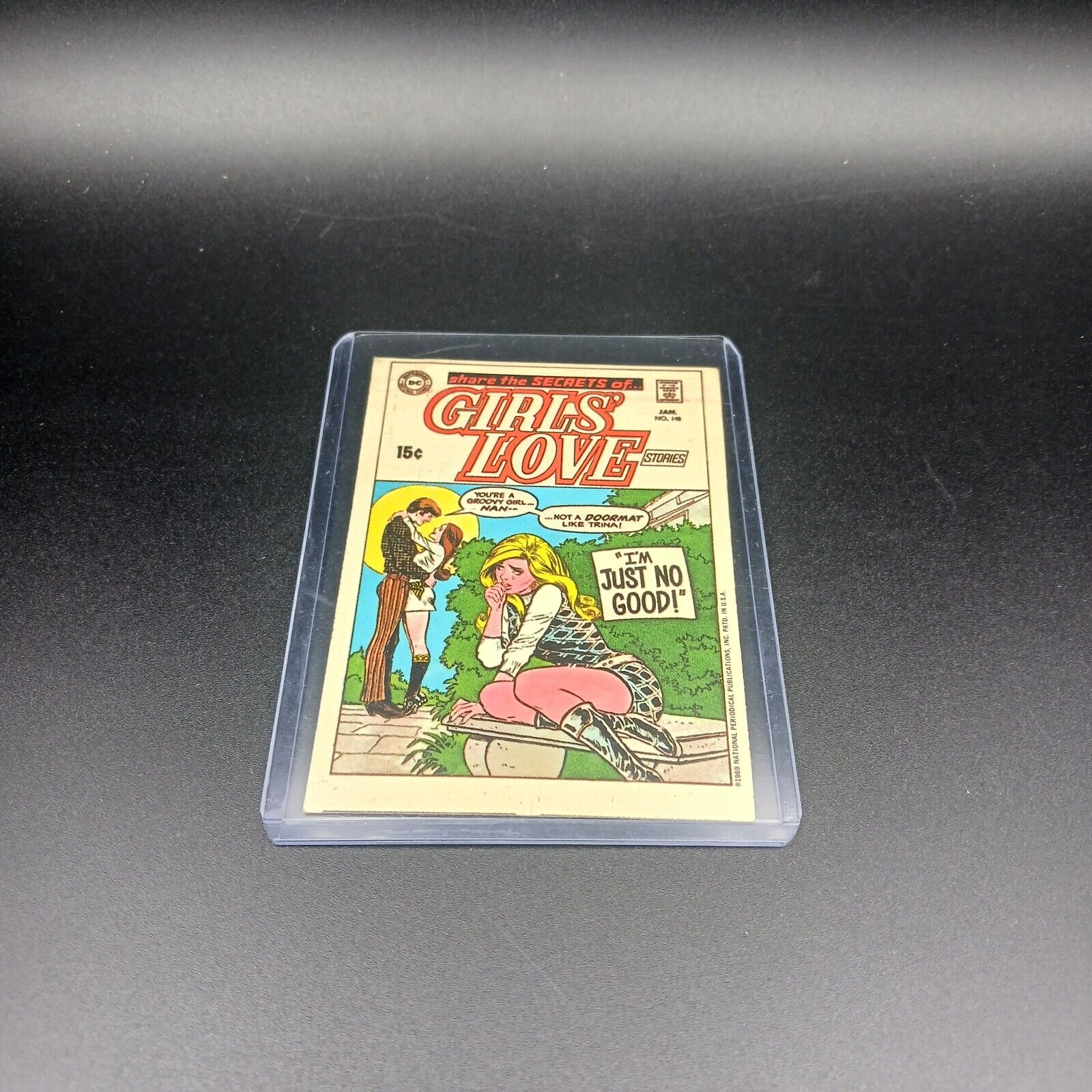 Original 1969 Topps Card Girls Love 148 Peel Sticker