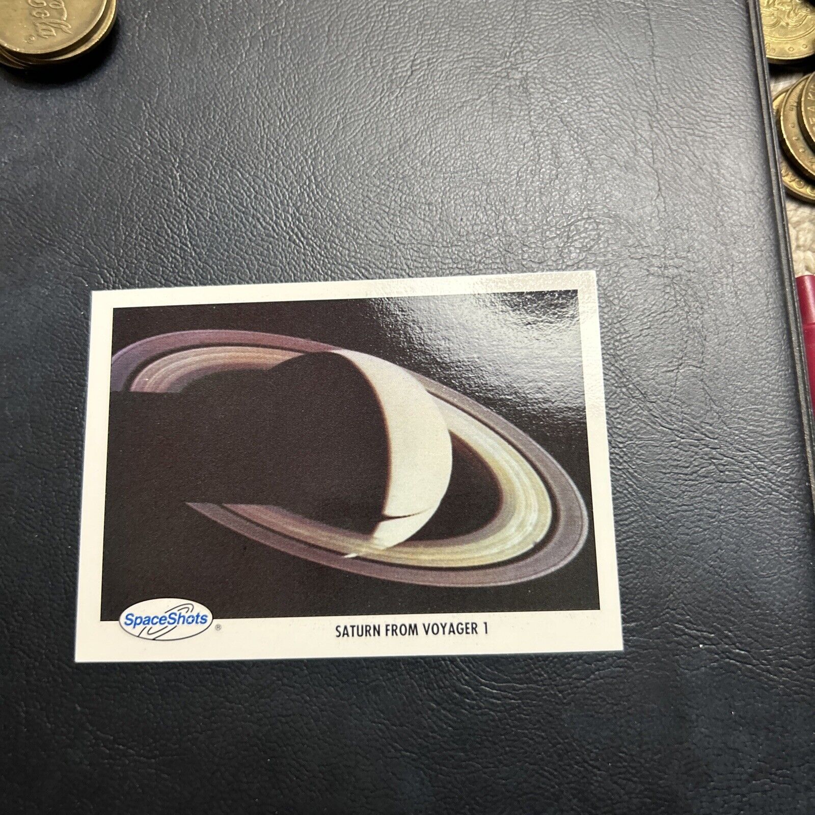 Jb12 Space Shots 1990 1992 Series 3 #0316 Saturn From Voyager 1