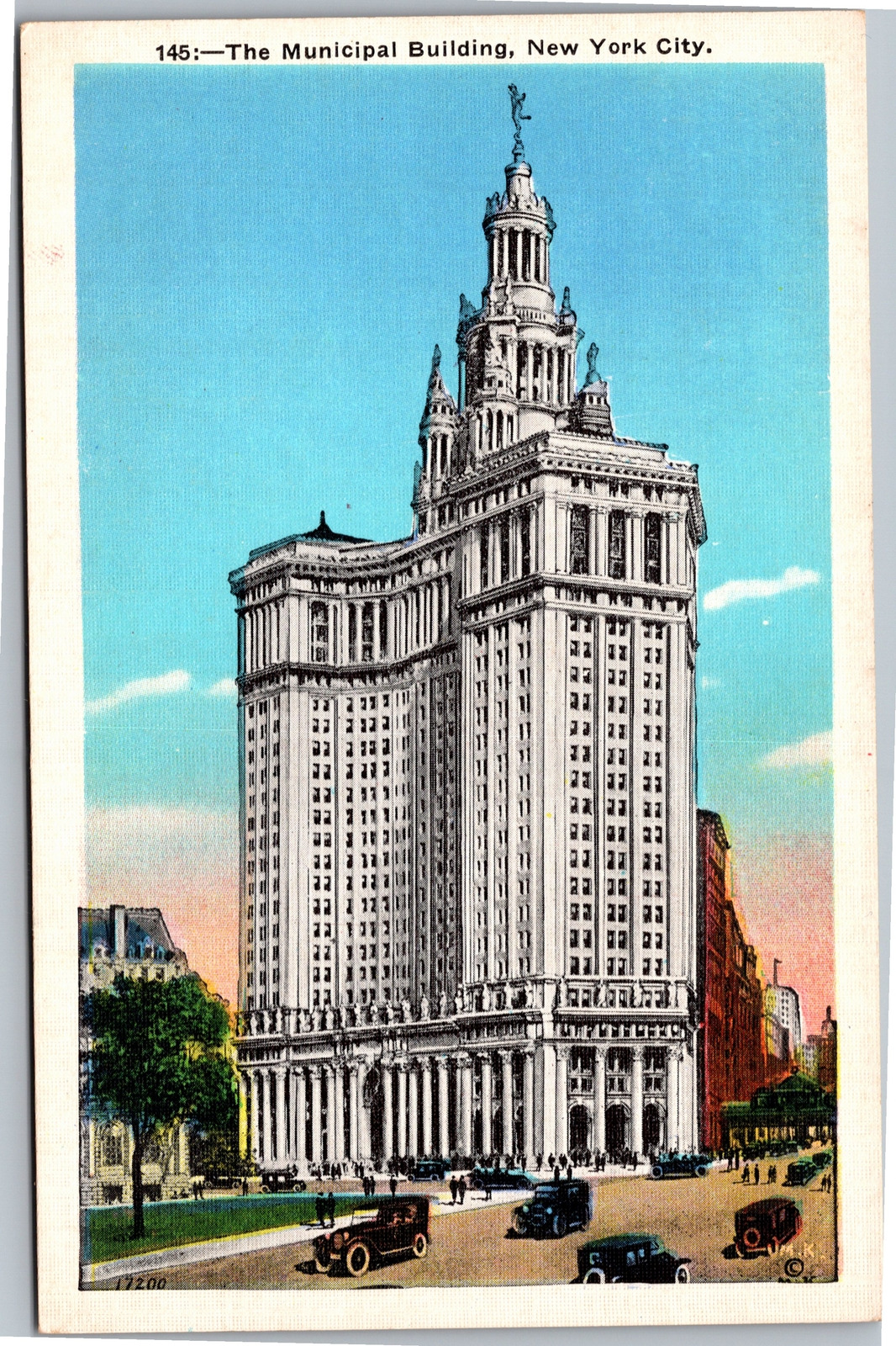 Postcard NYC  Municipal Building