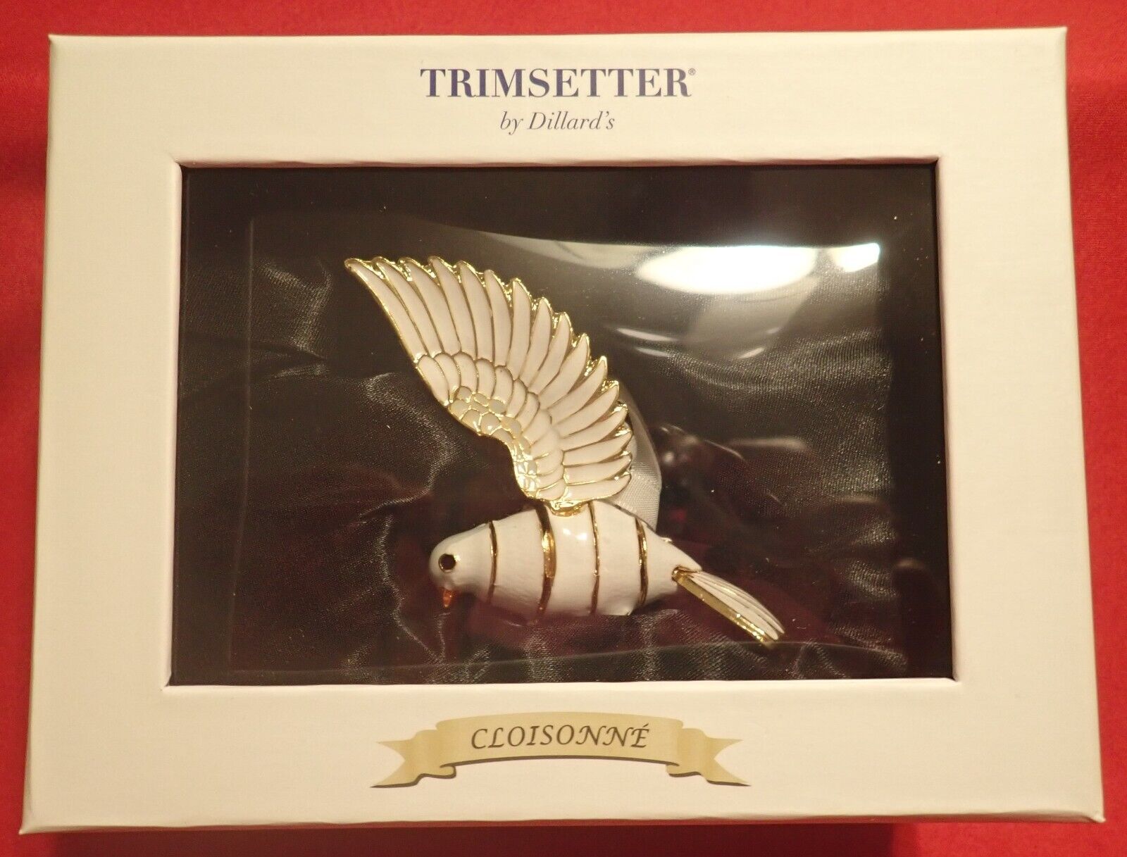 Dillards Trimsetter Cloisonne Collection Dove Articulated Ornament