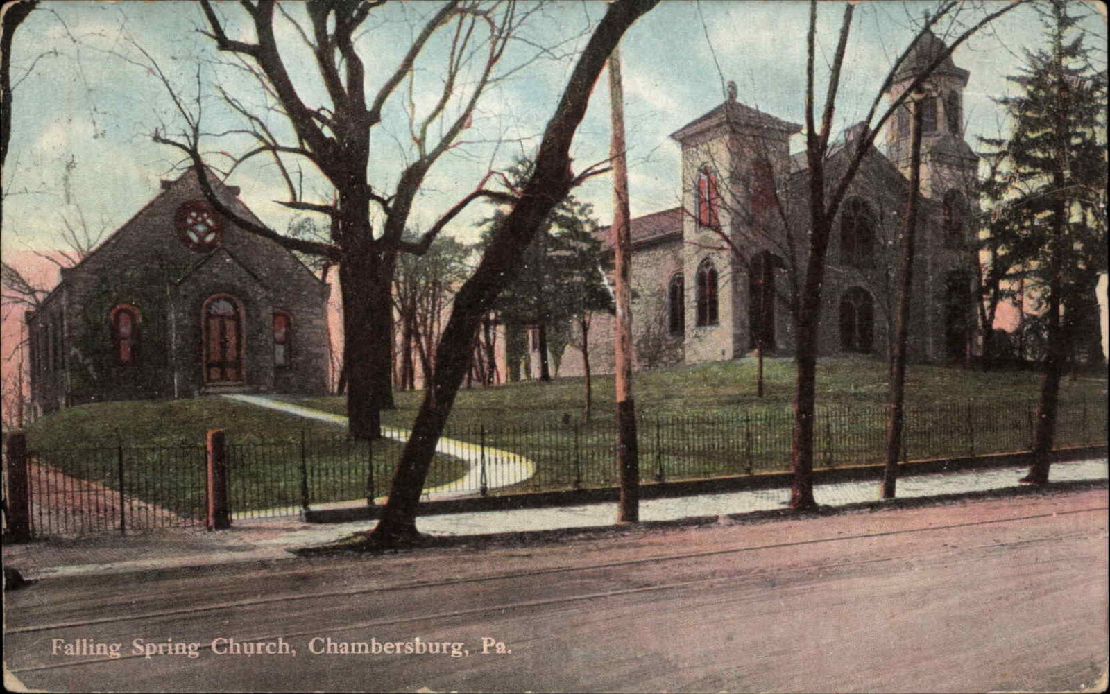 Chambersburg Pennsylvania PA Church Street Scene 1900s-10s Postcard