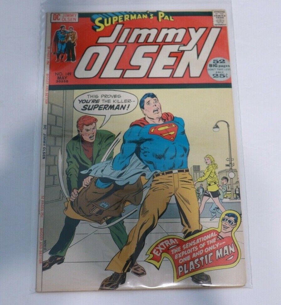 Superman\'s Pal Jimmy Olsen #149 Vintage 1972 DC Comics Plastic Man