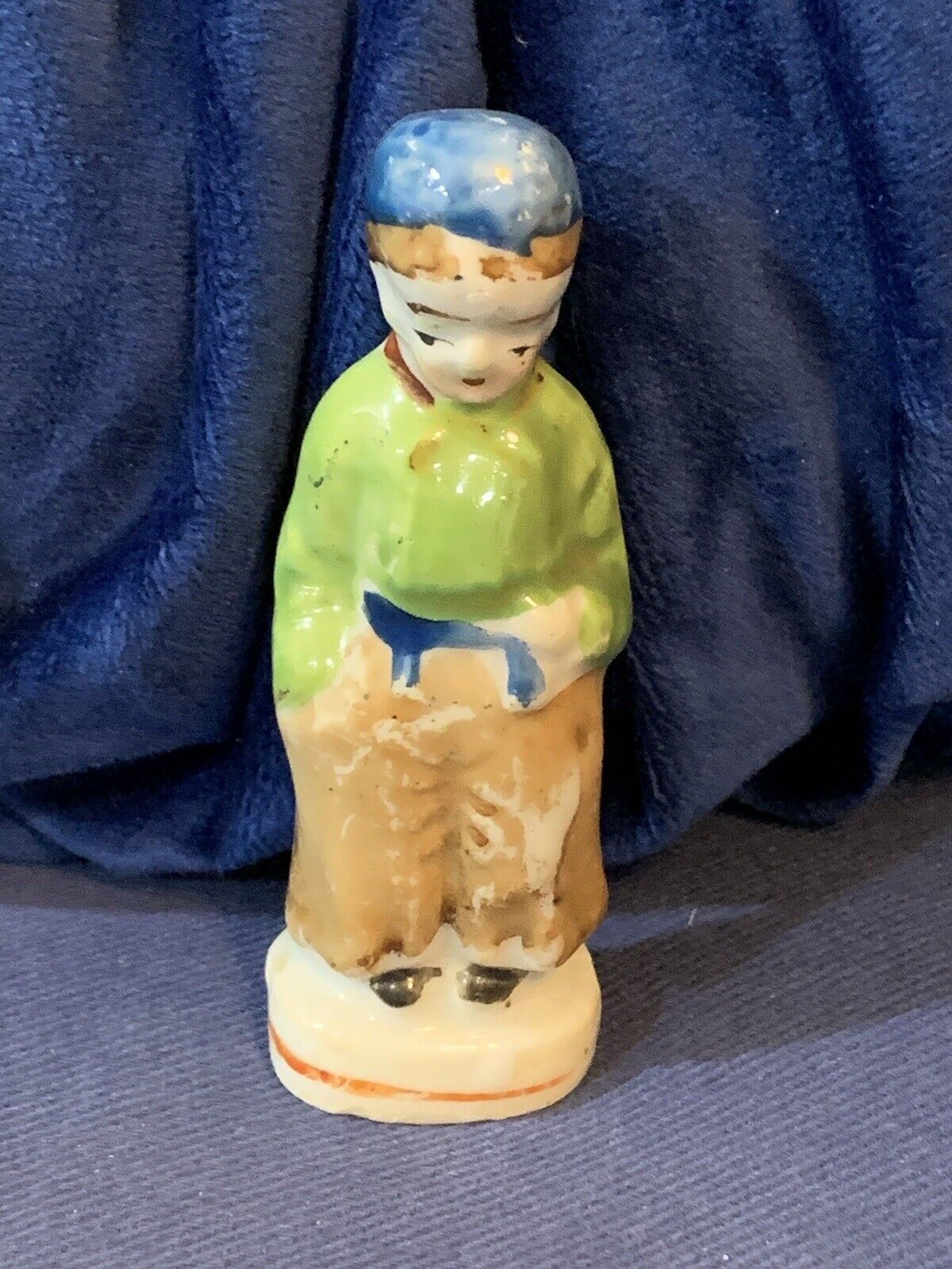 Vintage Bisque Doll Japan Miniature Small Tiny Penny Figurine 3”