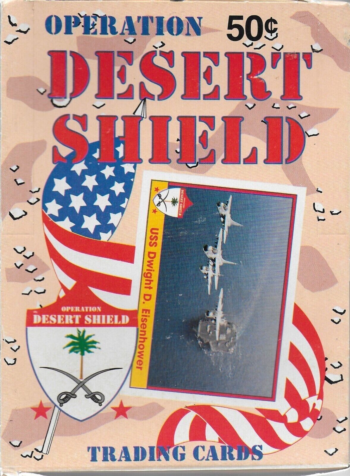 1991 Pacific Operation Desert Shield Trading Cards Box 36 Packs Sealed Vintage