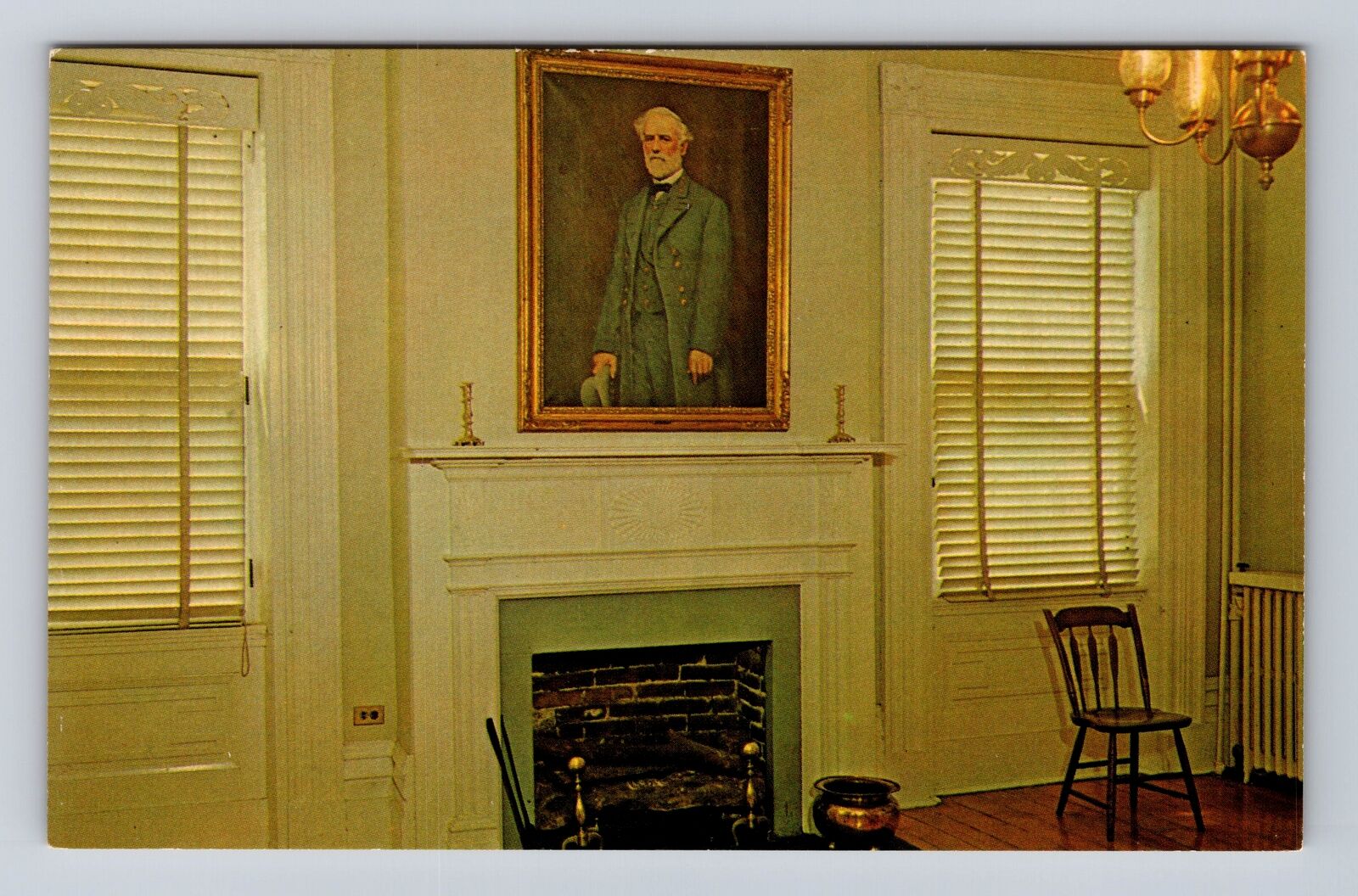 Harrodsburg KY-Kentucky, Lee Room, Mansion Museum, Ft Harrod Vintage Postcard