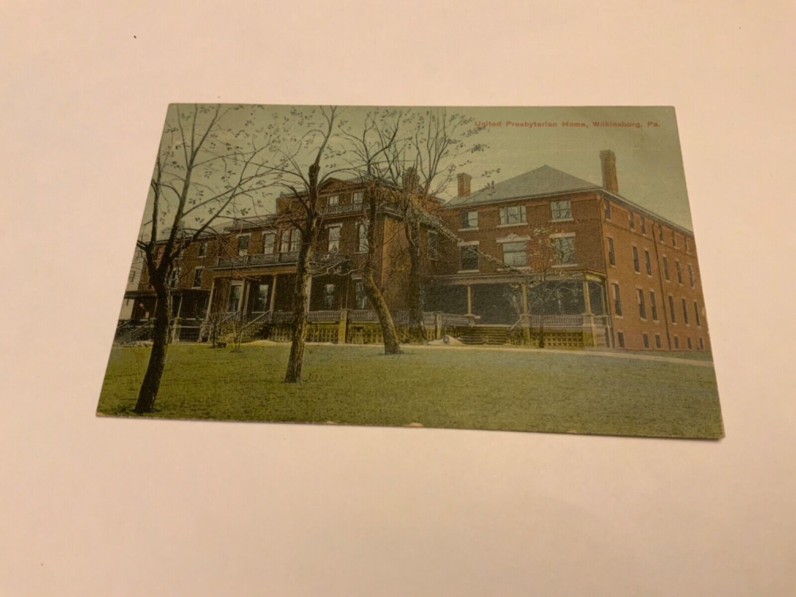 Wilkinsburg, Pa. ~ United Presbyterian Home - 1911 Antique Stamped  Postcard