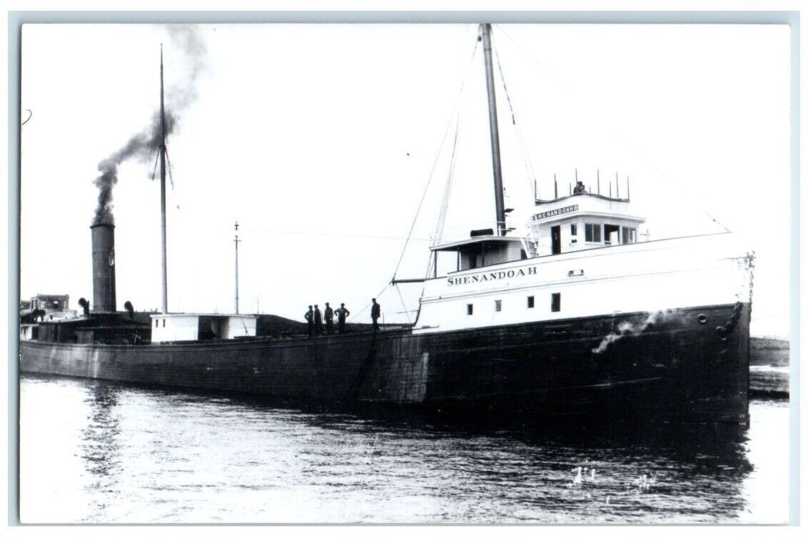 c1950\'s SS Shenandoah Steamer Steamship Boat View RPPC Photo Unposted Postcard
