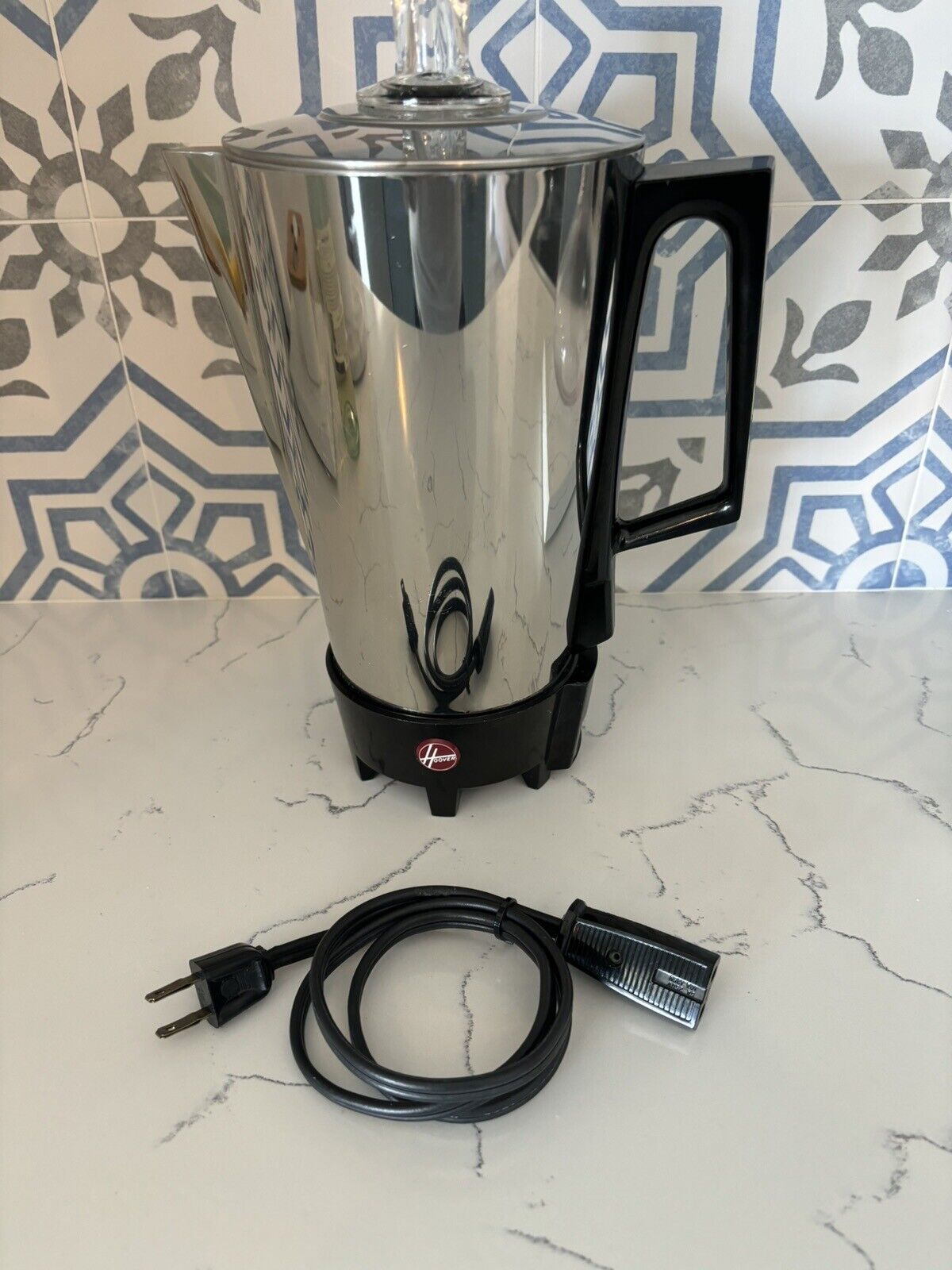 Vintage HOOVER 8811 Percolator Coffee Maker Pot 9 Cups Complete Super CLEAN