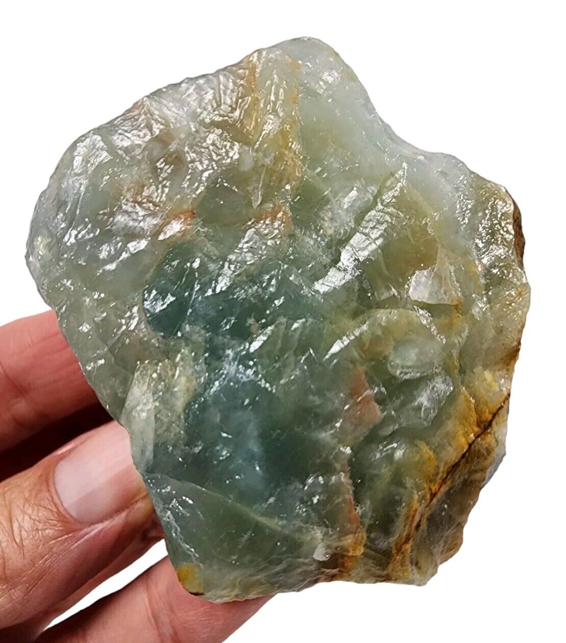 Indigo Calcite Crystal Natural Specimen 134 grams