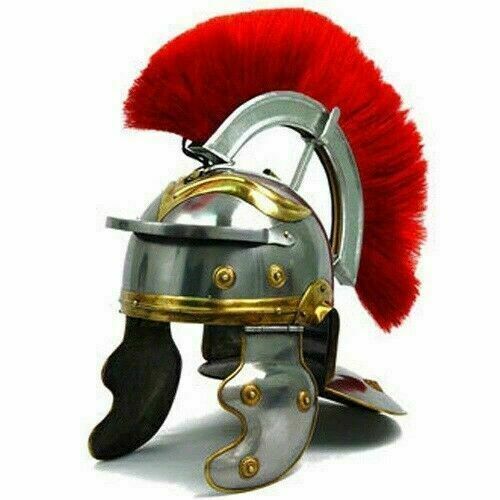 DGH® Roman Officer Centurion Historical Helmet Armor 18G Steel with Express H1