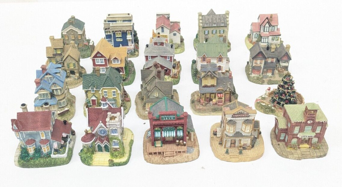 Large Lot of International Resourcing Services Liberty Falls Village Miniatures