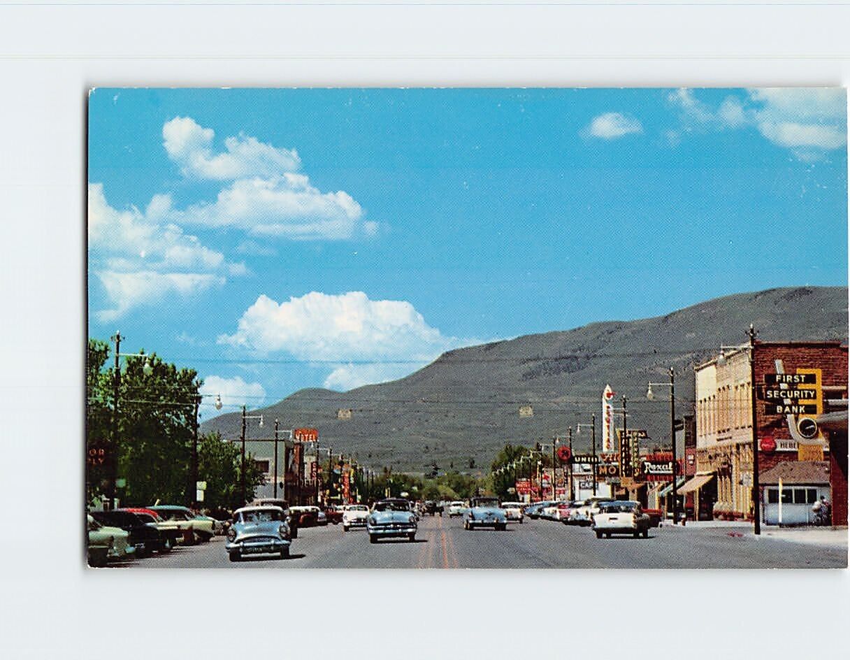 Postcard Main Street looking North Heber City Utah USA