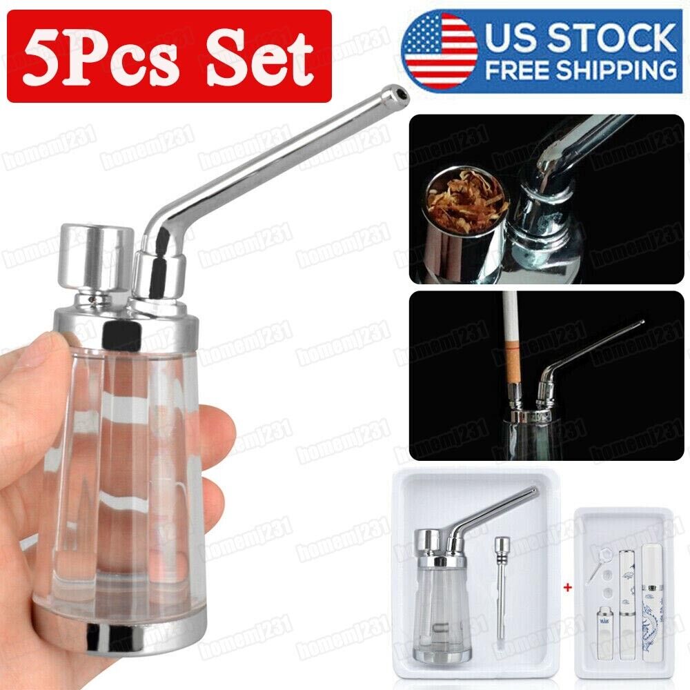 5PCS Portable Mini Small Water Bong Smoking Pipe Tobacco Smoke Hookah Shisha NEW