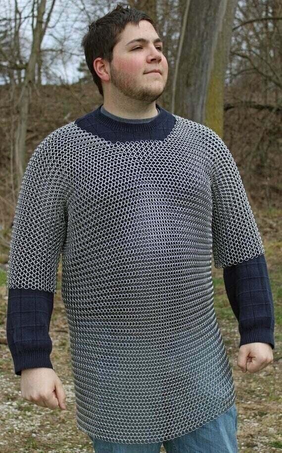 Chainmail Mild Steel Shirt Butted Roman Knight Chain Mail Armor  VS0899