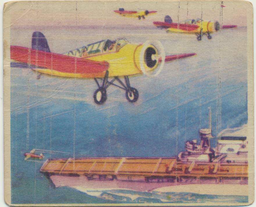 1938 R1 Goudey Action Gum #34 Sky Birds Take Off (b)