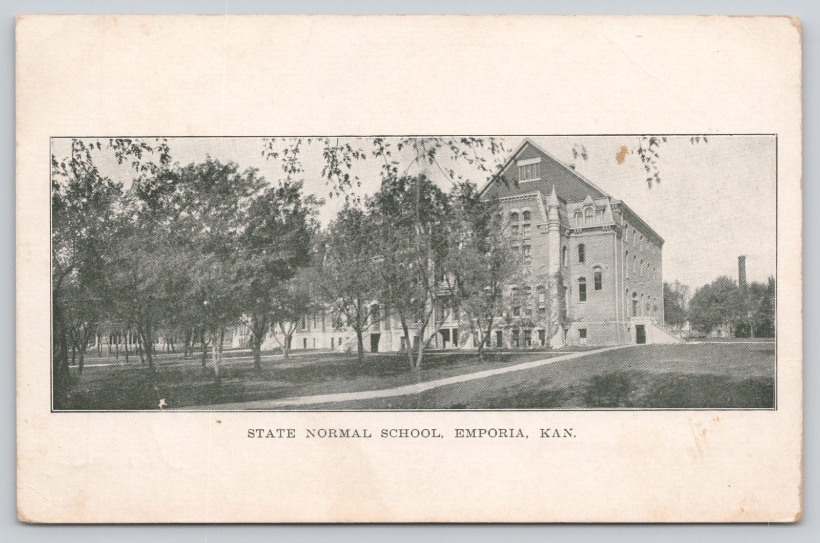 Postcard Emporia, Kansas, Ks, 1908, State Normal School A691