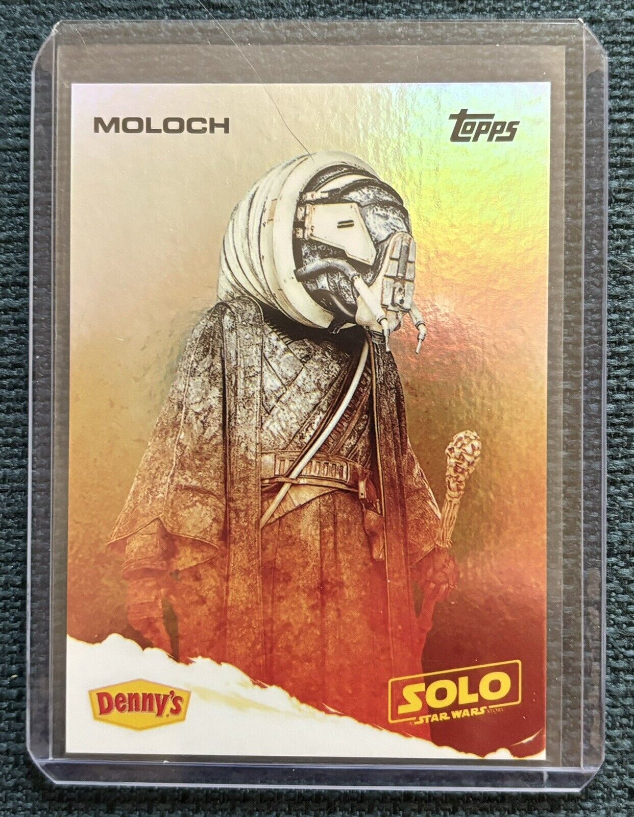 TOPPS SOLO: A STAR WARS STORY MOLOCH 2018 DENNY\'S FOIL CARD 