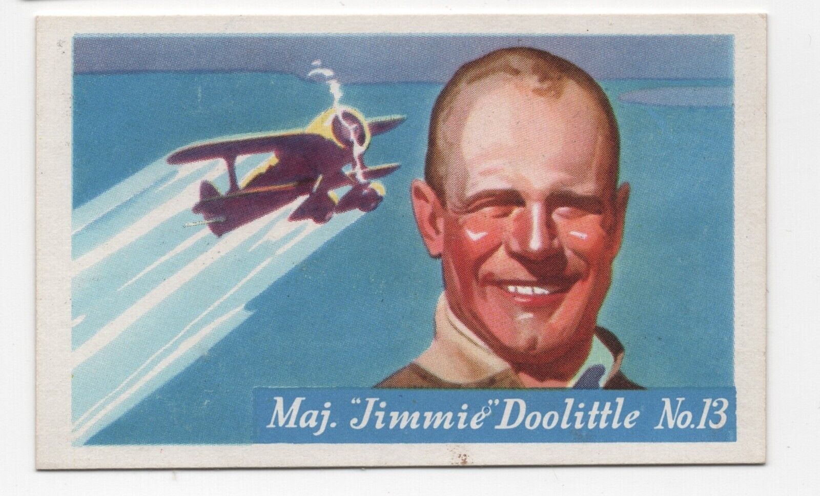1936 Jimmie Doolittle Cereal Card F277 Heinz FAMOUS AVIATORS 1ST Series Pilots