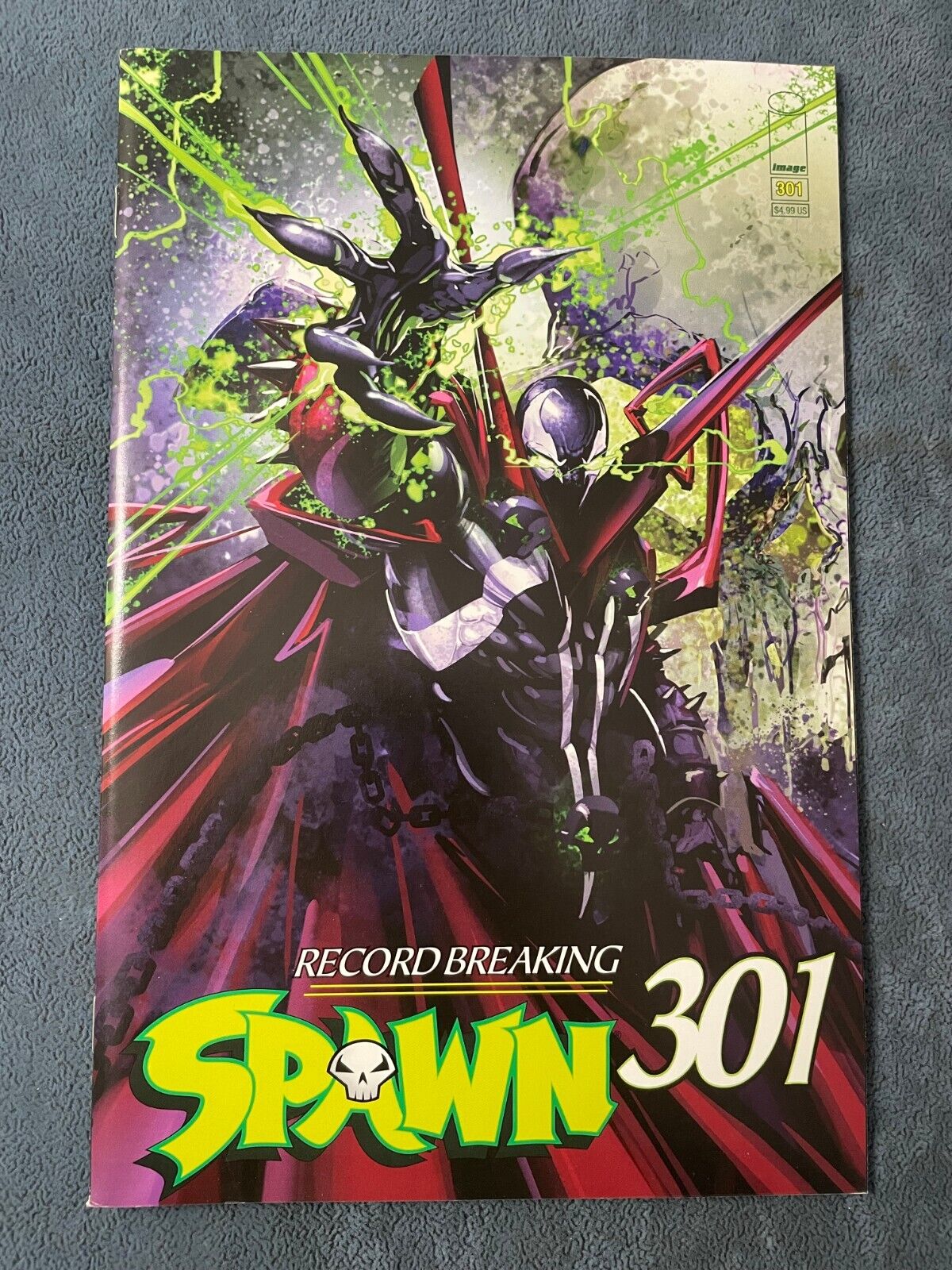 Spawn #301 2019 Image Comic Book Record Breaking Clayton Crain Variant VF+