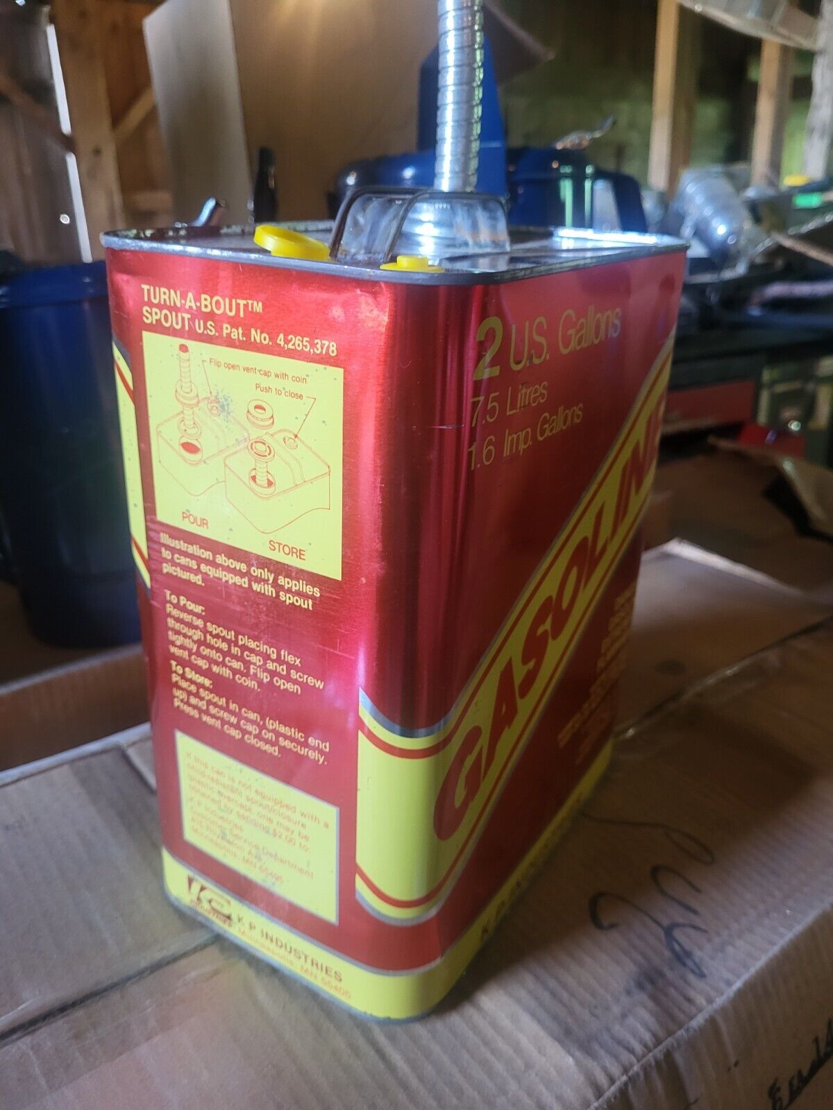 2 gallon metal gas can (never used)