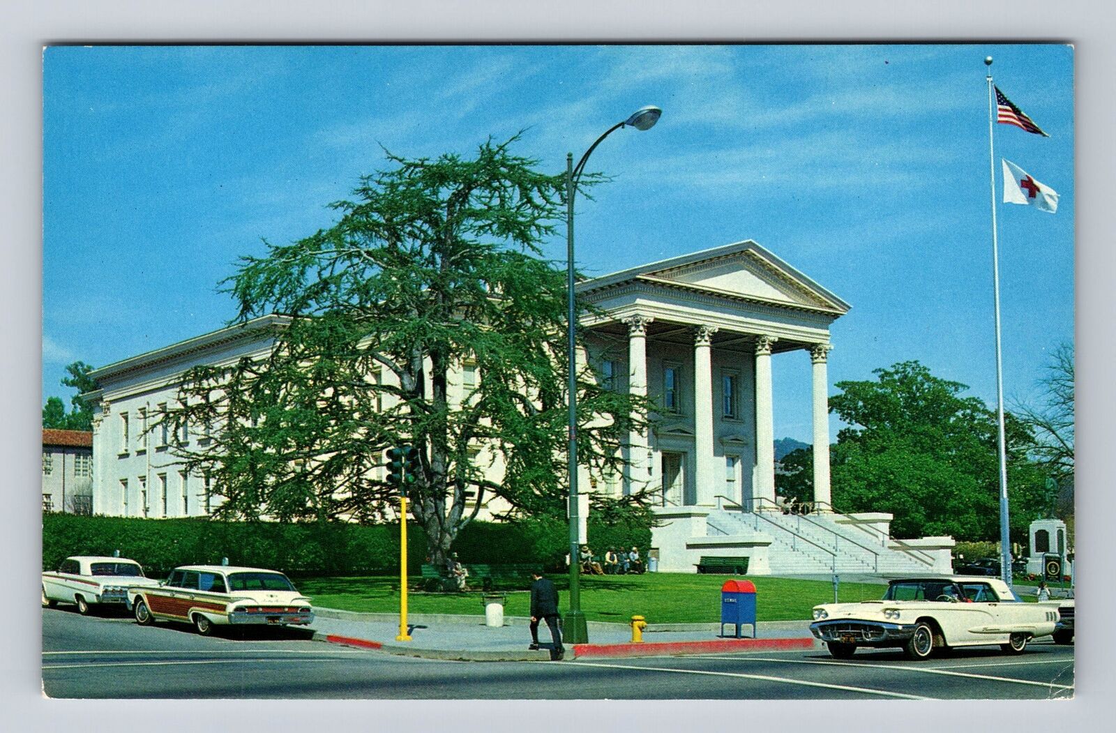 San Rafael CA-California, Marin County Court House, Antique Vintage Postcard