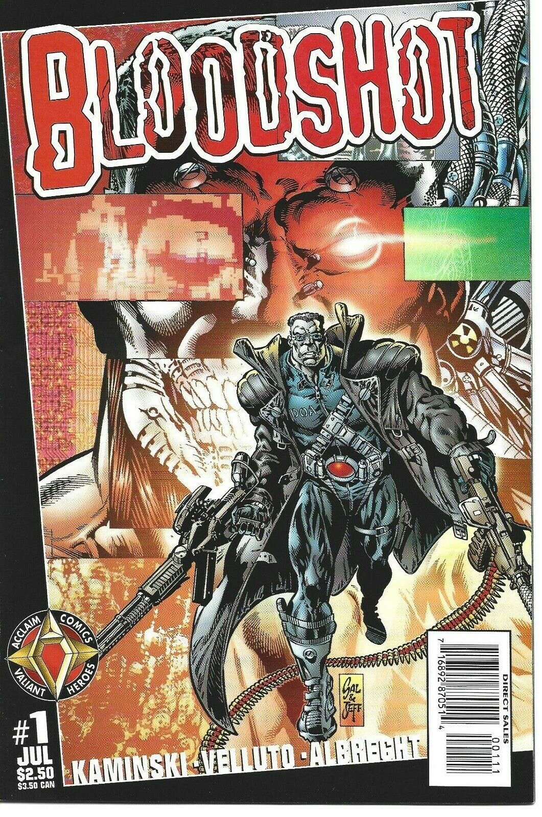 BLOODSHOT #1 ACCLAIM COMICS 1997 BAGGED AND BOARDED