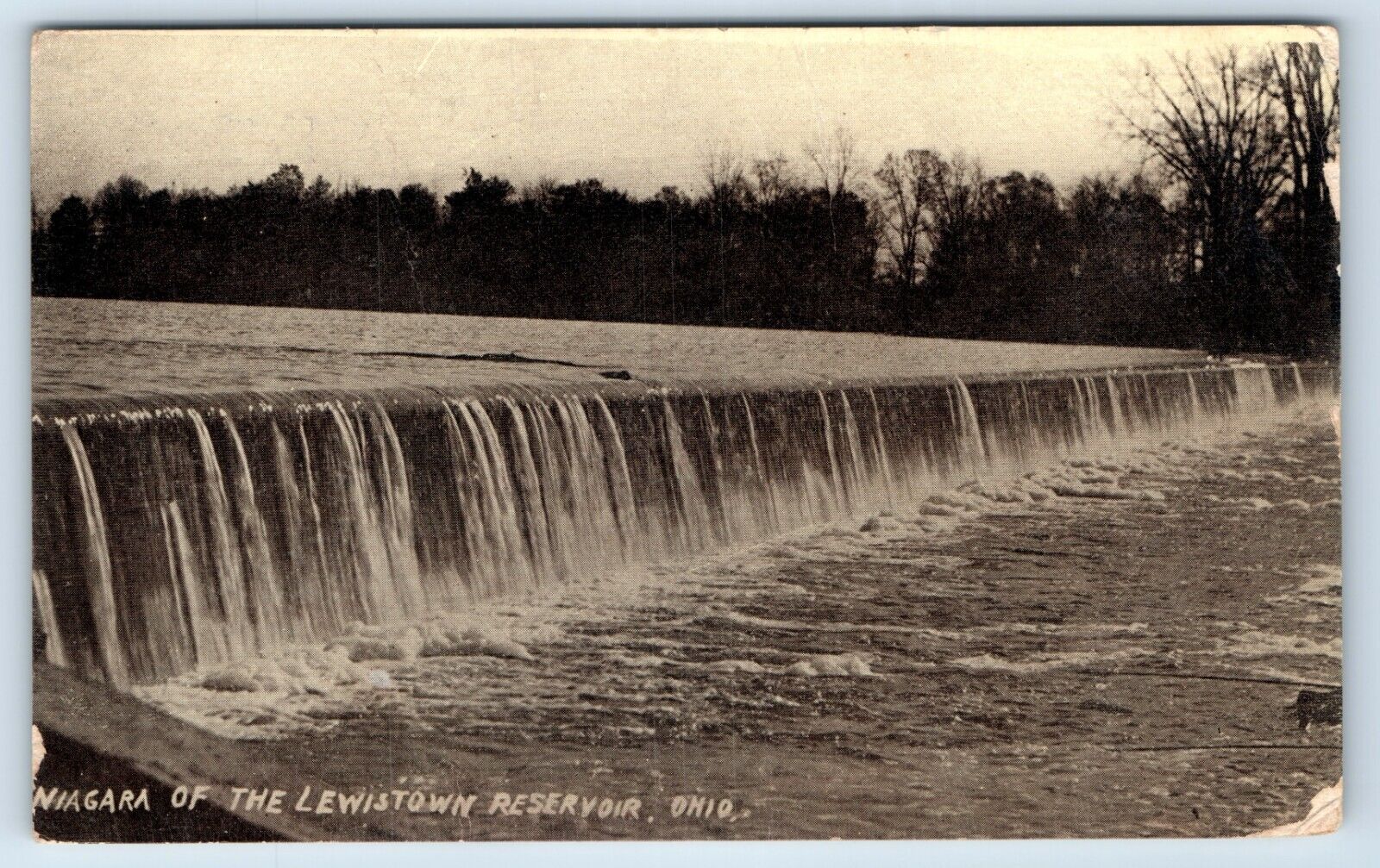 Postcard - Indian Lake Niagara of the Lewistown Reservoir Ohio