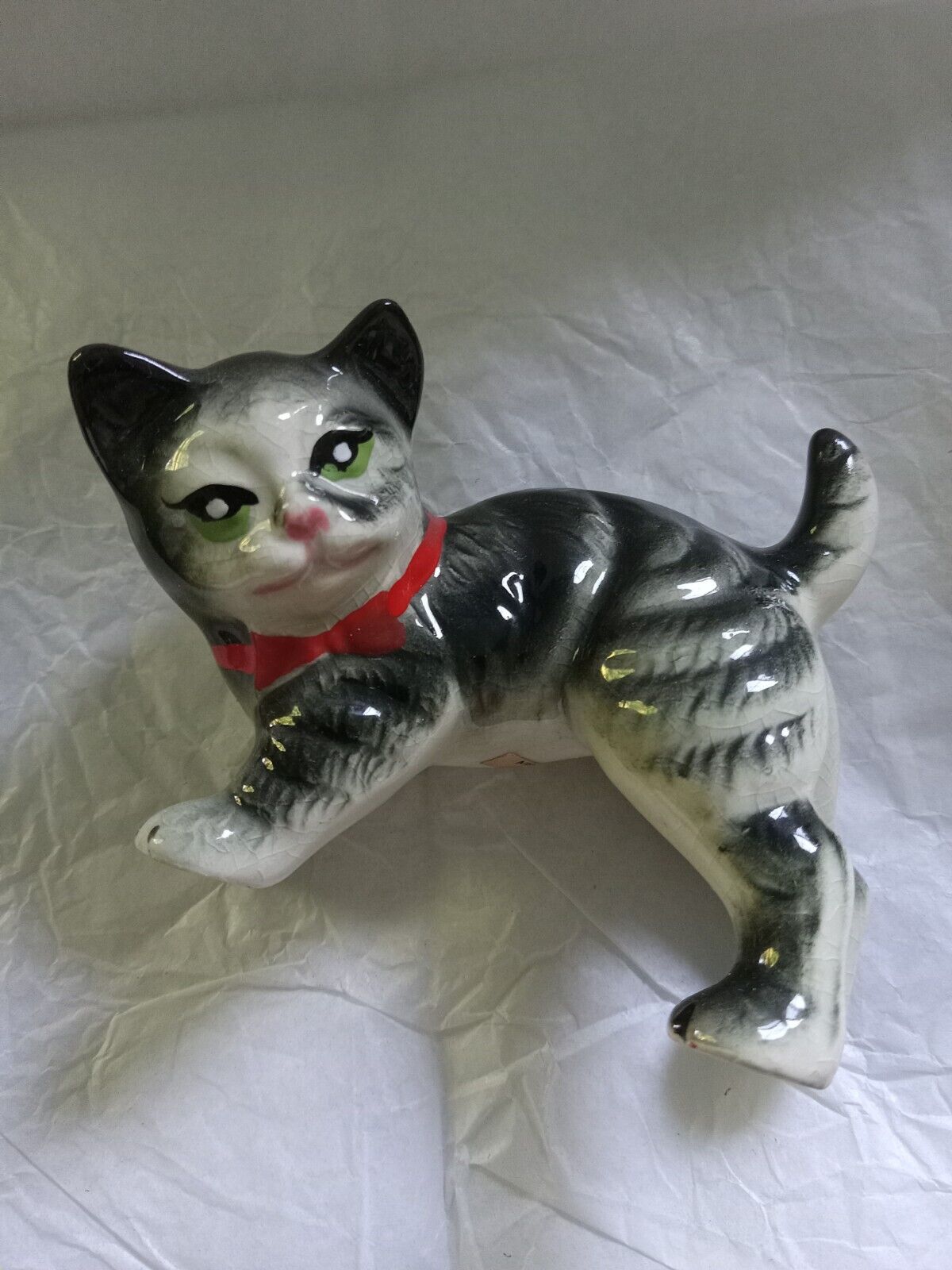Vintage Royal Japan Porcelain Cat With Label