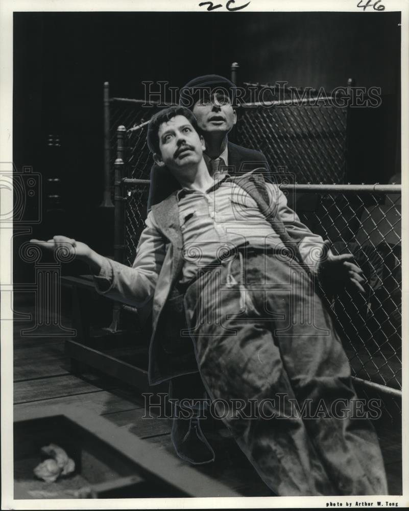 1968 Press Photo Chester Delacrus & Bill Luckey in Gallery Circle Theater\'s Luv
