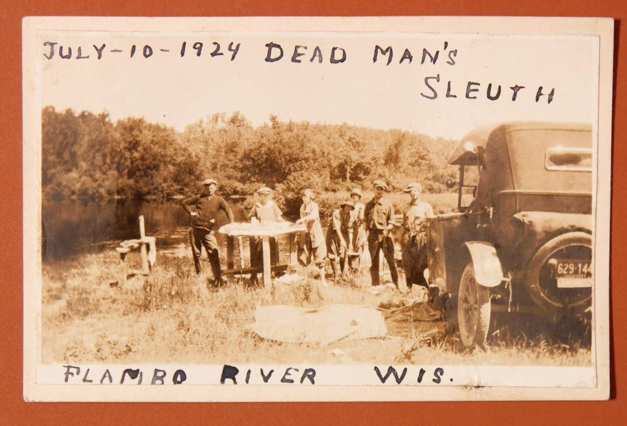 1924 Dead Man\'s Sleuth Flambo River Wisconsin Snap Shot B5S1