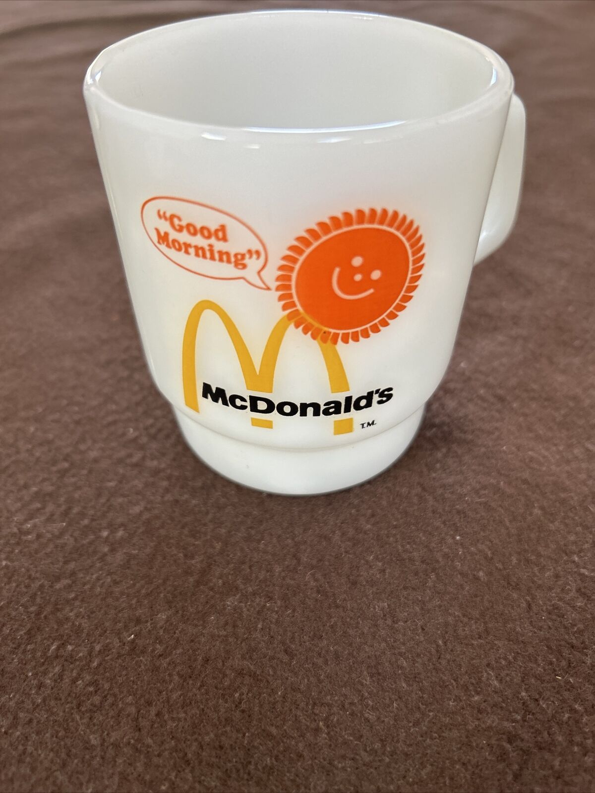 McDonald’s Fire King Anchor Hocking Look To Be Unused Milk Glass Coffee Cup Mug