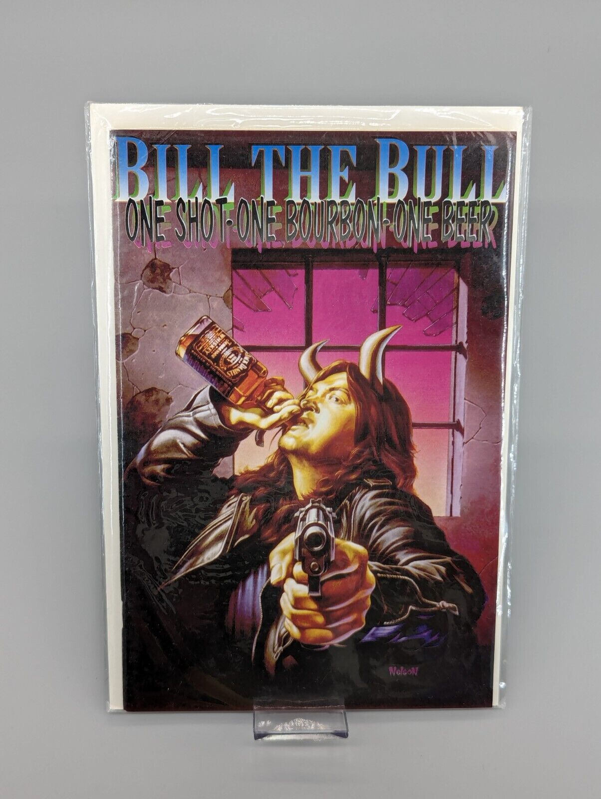 Bill the Bull One Shot One Bourbon One Beer Issue # 1 Boarded Comic Book 1994