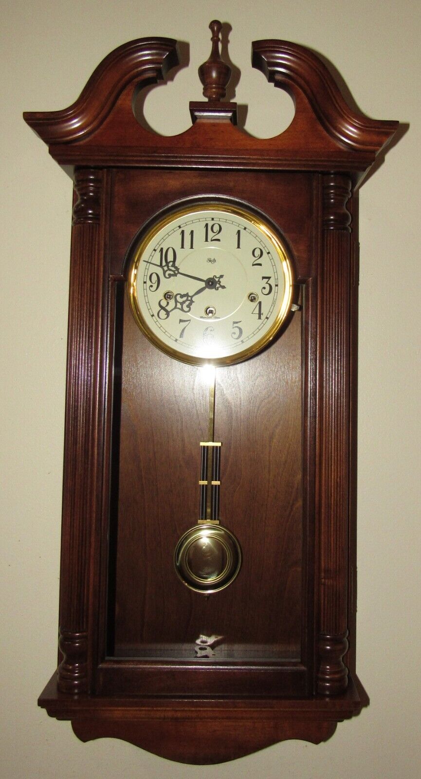 Sligh Quarter Hour Westminster Chime Wall Clock 8-Day, Key-wind