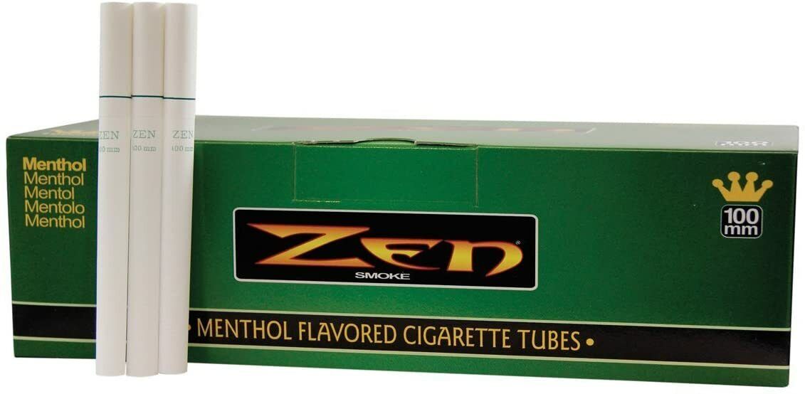 5x Boxes ( ZEN Menthol 100s 100mm ) Cigarette RYO 200 Tubes Box USA Seller