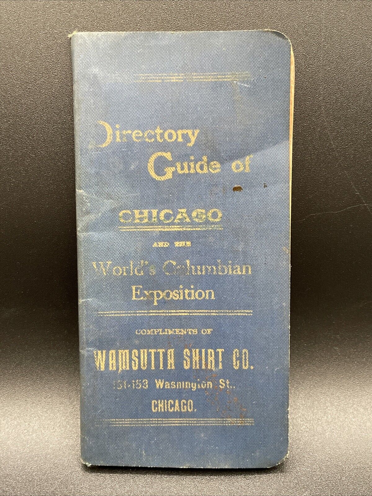 Directory Guide Of Chicago Worlds Columbian Exposition 1893 Vintage Directory