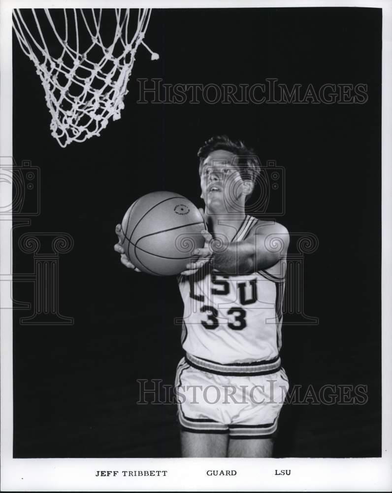 1968 Press Photo Louisiana State University Basketball Guard Jeff Tribbett