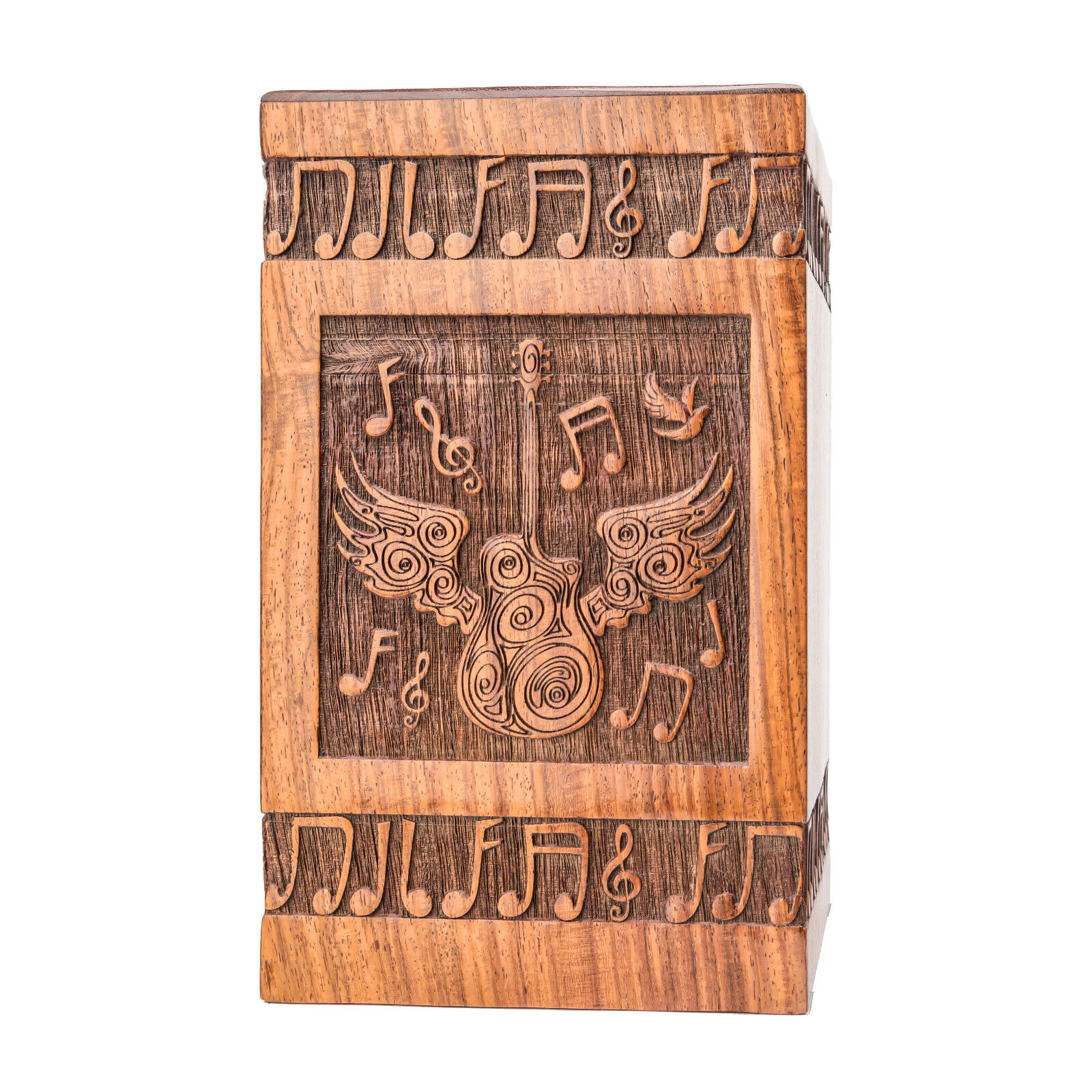 Displayex India Hand Engraved Guitar Urns for Human Ashes Adult Male Female