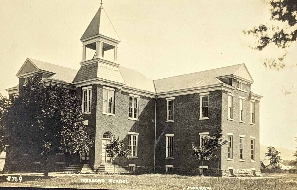 1910 RPPC Postcard Real Photo Freeburg School Snyder County Pennsylvania