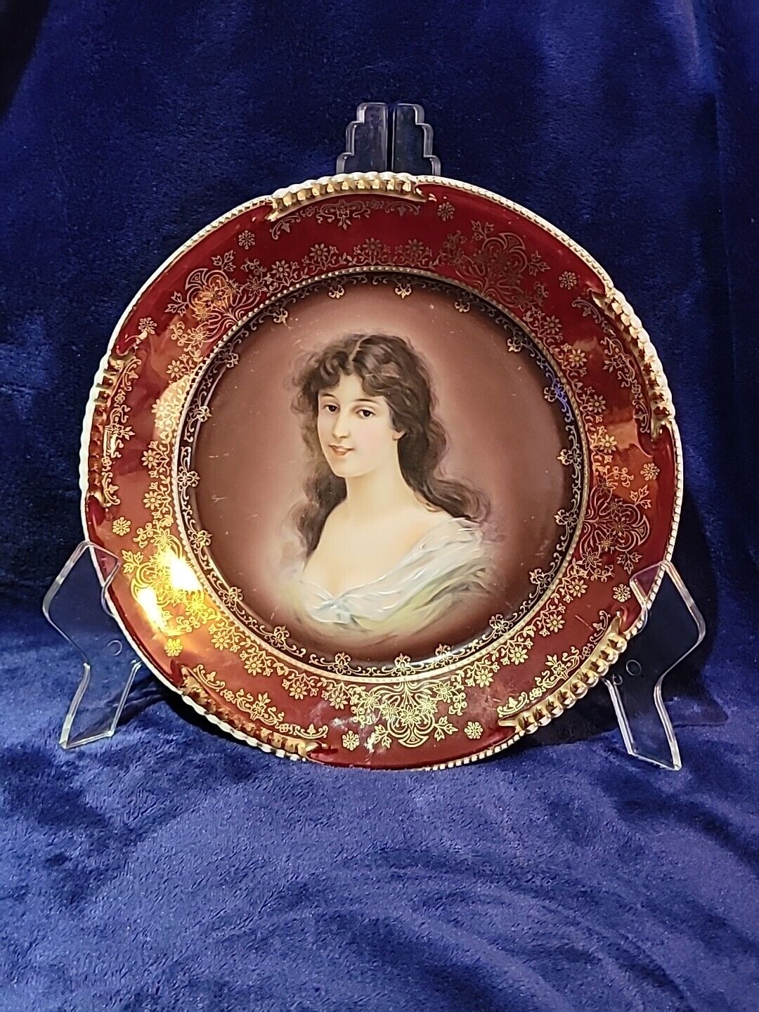 Antique Royal Vienna Hand Painted Portrait or Cabinet Plate \