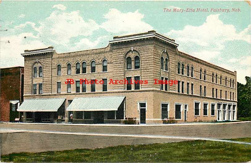 NE, Fairbury, Nebraska, Mary-Etta Hotel, Exterior View, Weisel
