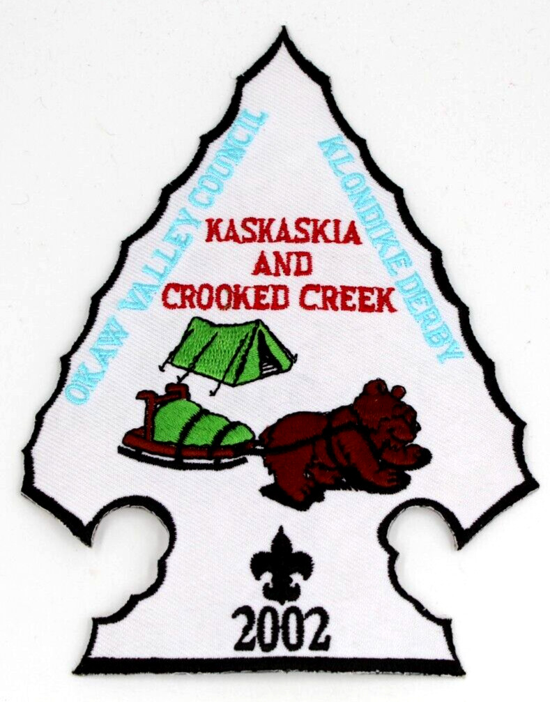 2002 Klondike Kaskaskia and Crooked Creek Okaw Valley Council Patch Illinois IL