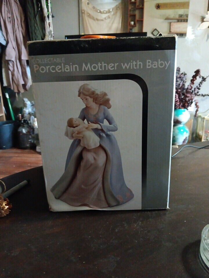 Always & Forever Porcelain Mother Holding Baby Figurine 10\