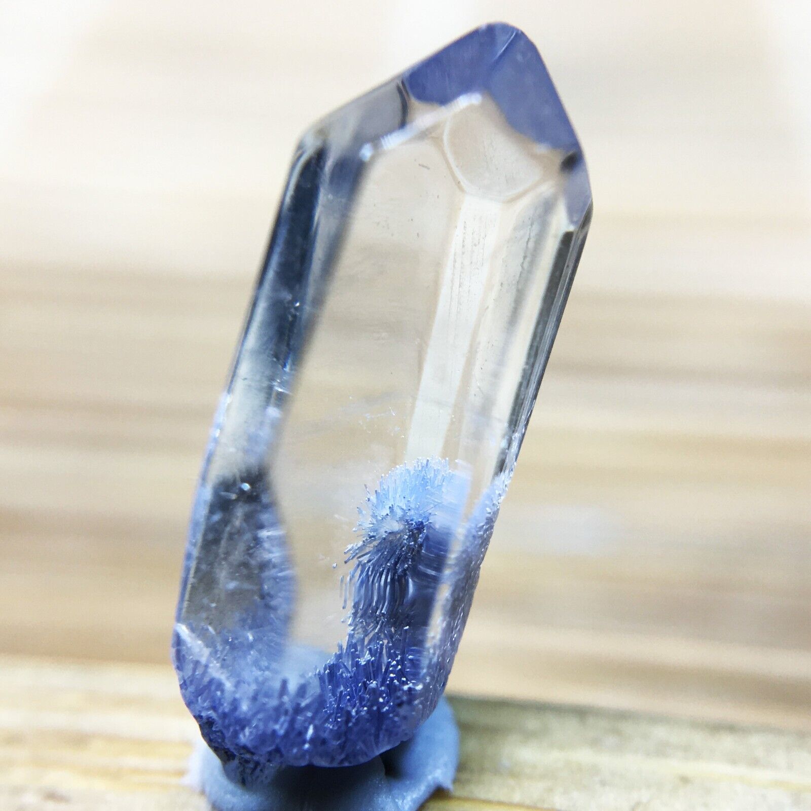 1.8Ct Very Rare NATURAL Beautiful Blue Dumortierite Quartz Crystal Specimen