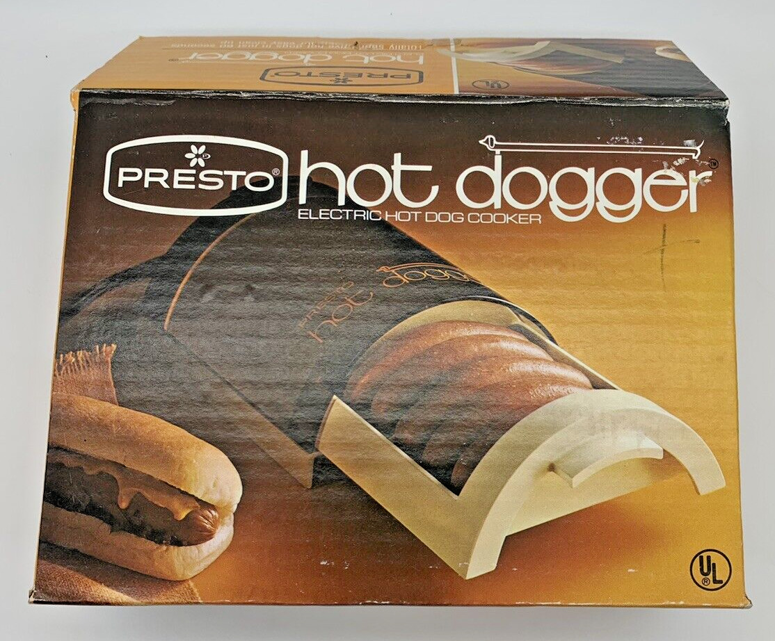 Vintage Presto Hot Dogger Electric Hot Dog Cooker Model 01 / HOTD1 New In Box
