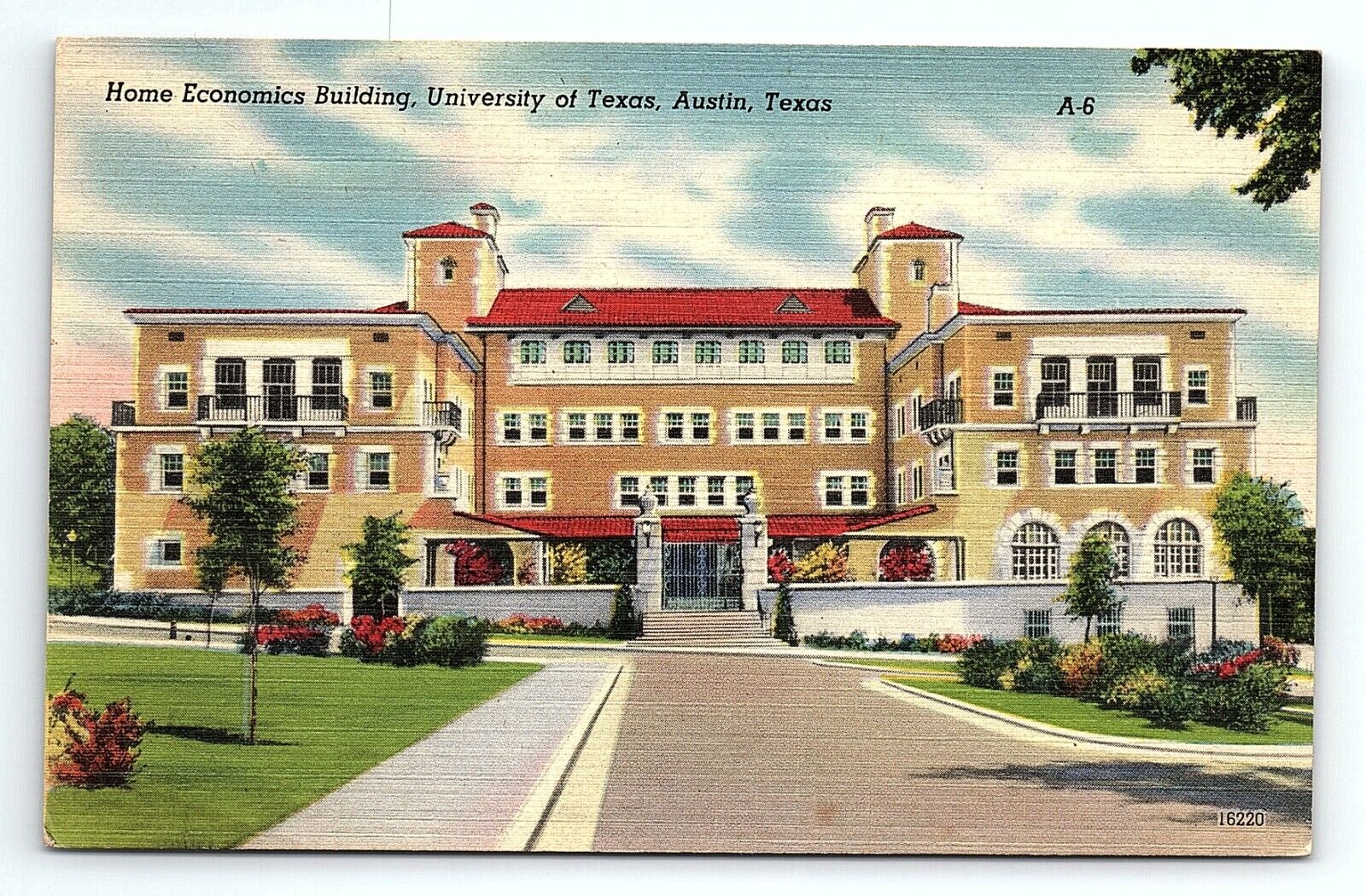 Home Economics Building University Of Texas Austin TX Vintage Postcard