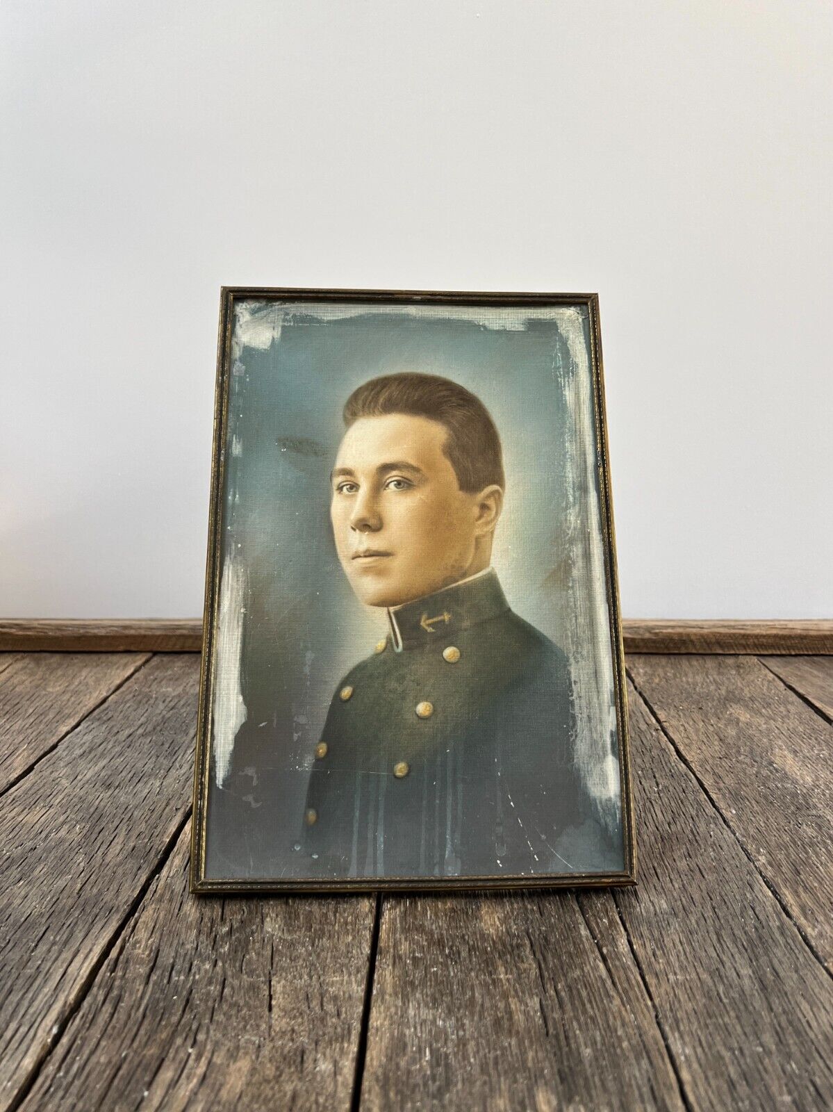 1850\'s US Navy Sailor Framed Photograph - Antique US Navy Picture