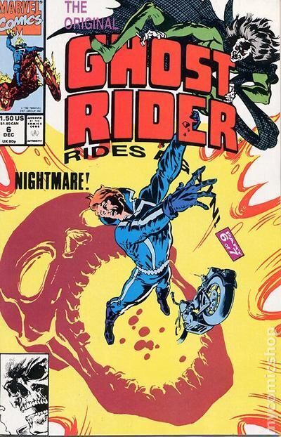 Original Ghost Rider Rides Again #6 FN+ 6.5 1991 Stock Image